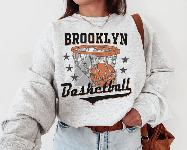 Brooklyn Basketball Crewneck Sweatshirt, The Net Sweater