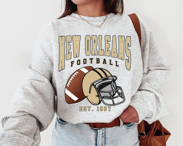 New Orleans Football Crewneck Sweatshirt, The Saint Sweater