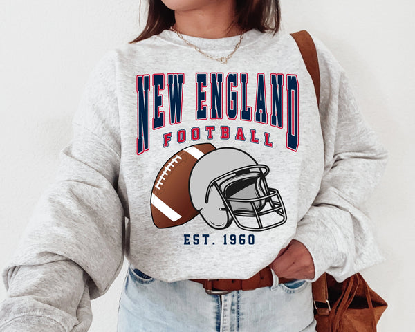 New England Football Crewneck Sweatshirt, The Patriot Sweater