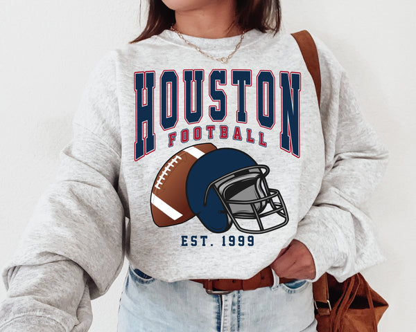 Houston Football Crewneck Sweatshirt, The Texan Sweater