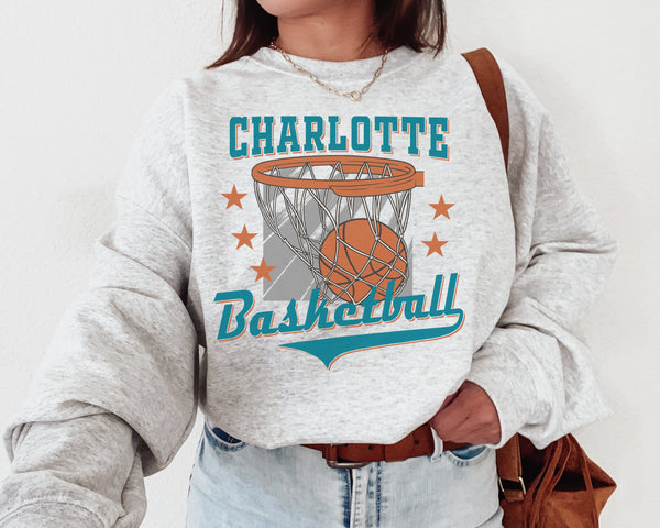 Charlotte Basketball Crewneck Sweatshirt, The Hornet Sweater