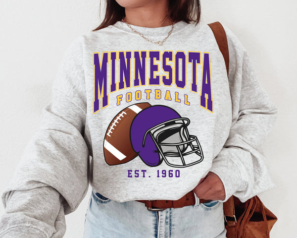 Minnesota Football Crewneck Sweatshirt, The Viking Sweater