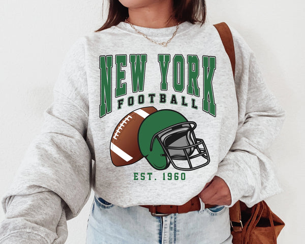 New York Football Crewneck Sweatshirt, The Jet Sweater