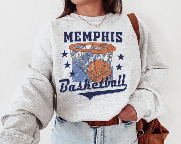 Memphis Basketball Crewneck Sweatshirt, The Grizzlie Sweater