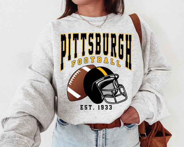 Pittsburgh  Football Crewneck Sweatshirt, The Steeler Sweater