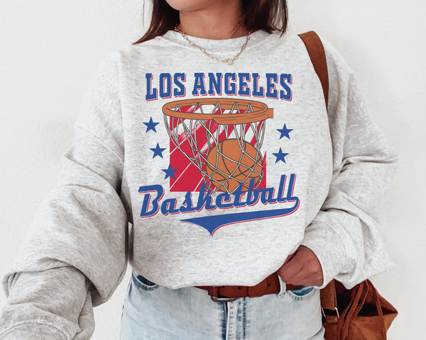 Los Angeles Basketball Crewneck Sweatshirt, The Clipper Sweater