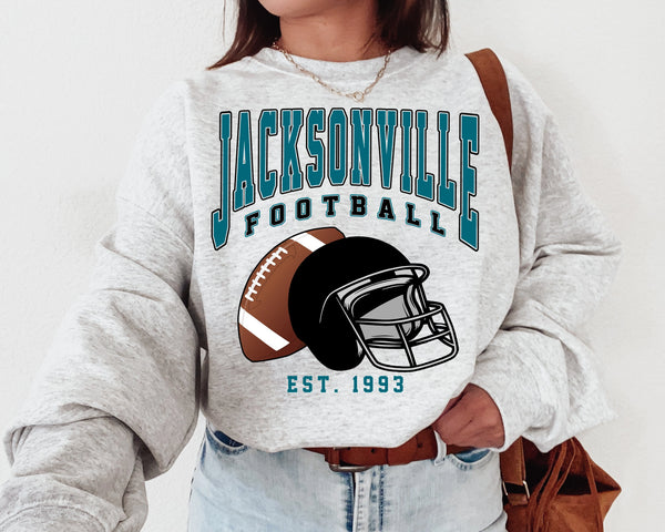 Jacksonville Football Crewneck Sweatshirt, The Jaguar Sweater