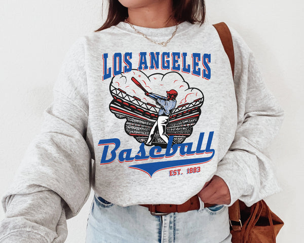 Los Angeles Baseball Crewneck Sweatshirt, The Dodger Sweater