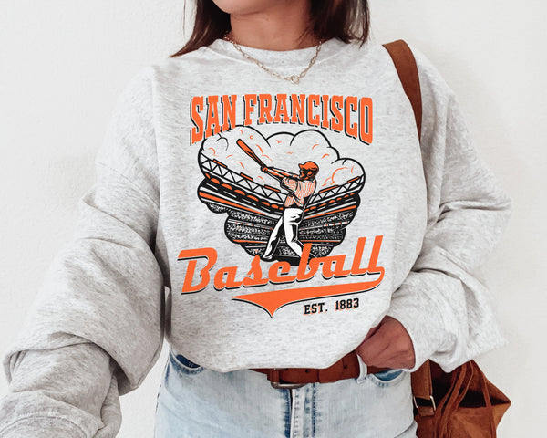 Retro San Francisco Baseball Crewneck Sweatshirt