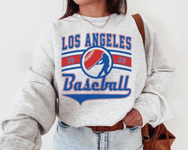 Los Angeles Baseball Crewneck Sweatshirt, The Dodger Sweater