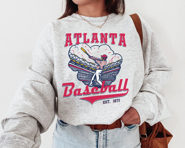 Atlanta Baseball Crewneck Sweatshirt, The Brave Sweater