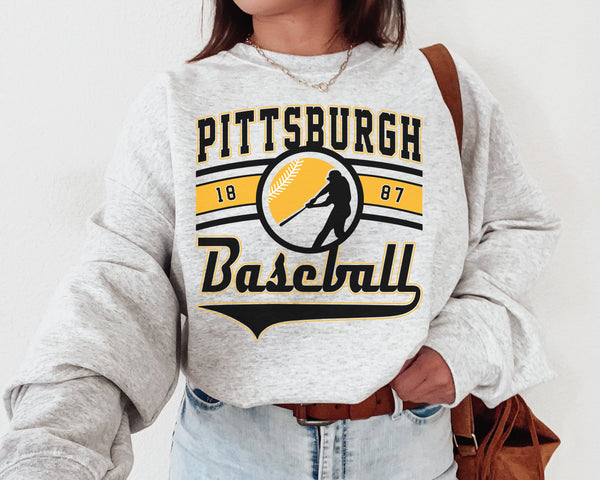 Pittsburgh Baseball Crewneck Sweatshirt, The Pirate Sweater