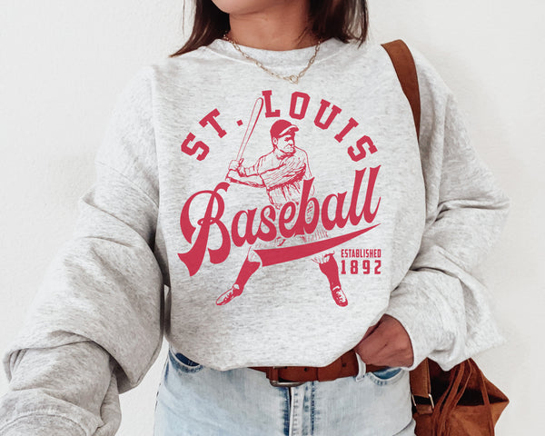 St. Louis Cardinal Baseball Crewneck Sweatshirt , The Cardinal  Sweater