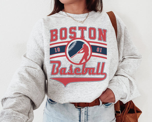 Boston Baseball Crewneck Sweatshirt, The Red Sox Sweater