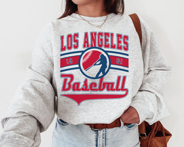 Los Angeles Baseball Crewneck Sweatshirt, The Angel Sweater