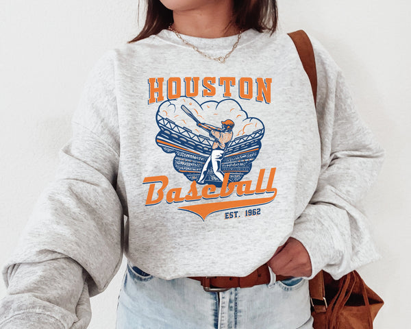 Houston Baseball Crewneck Sweatshirt, The Astros Sweater