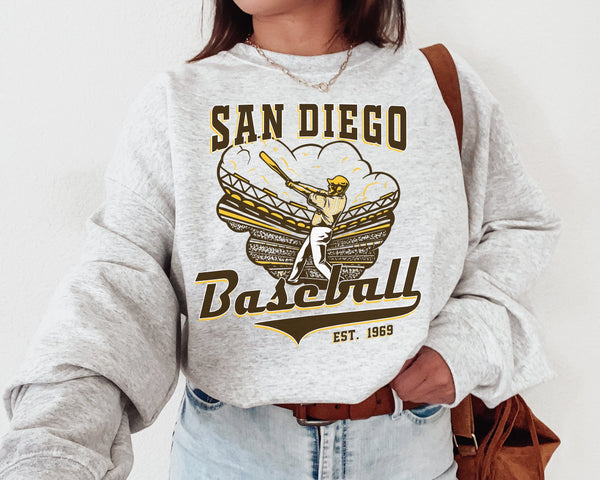 San Diego Baseball Crewneck Sweatshirt, The Padre Sweater