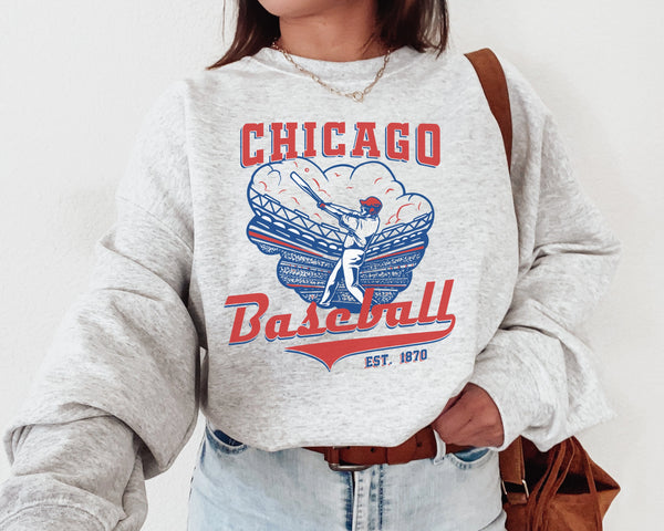 Chicago Baseball Crewneck Sweatshirt, The Cub Sweater