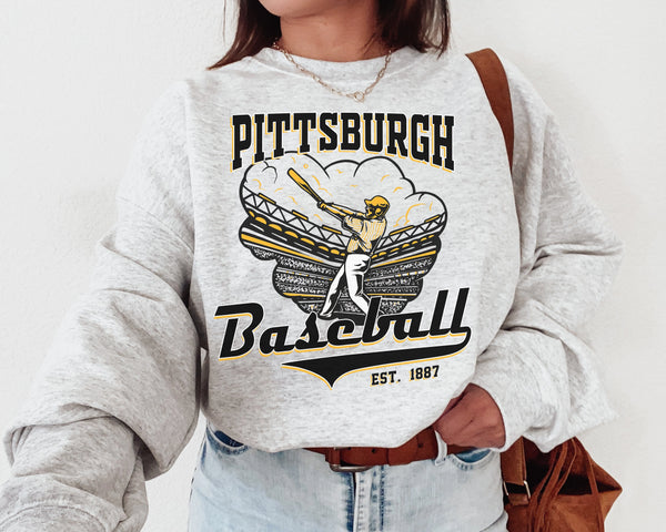 Pittsburgh Baseball Crewneck Sweatshirt, The Pirate Sweater