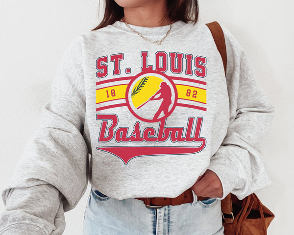 St.louis Baseball Crewneck Sweatshirt, The Cardinal Sweater