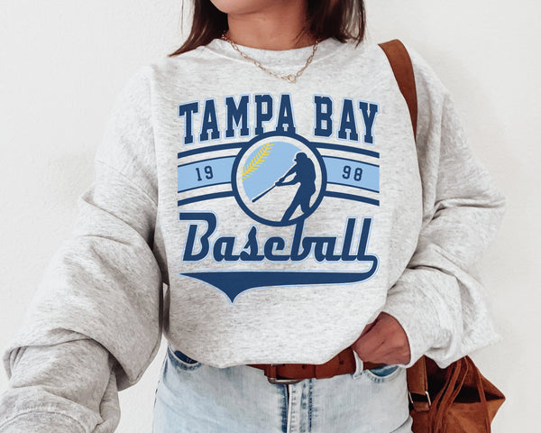 Tampa Bay Baseball Crewneck Sweatshirt, The Ray Sweater