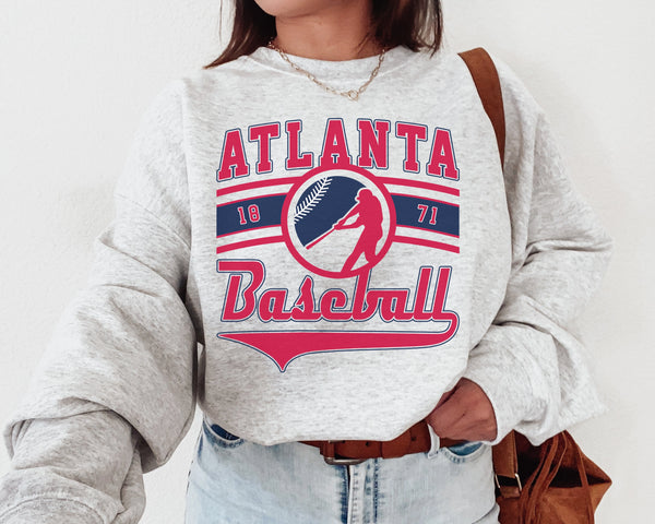 Atlanta Baseball Crewneck Sweatshirt, The Brave Sweater