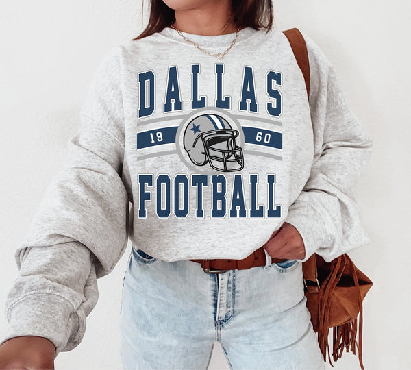 Vintage Dallas Football Crewneck Sweatshirt, The Cowboy Sweater