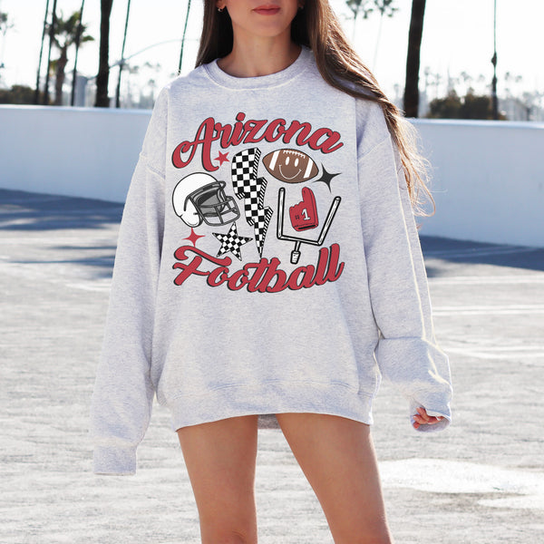 Vintage Arizona Football Crewneck Sweatshirt, The Cardinals Sweater