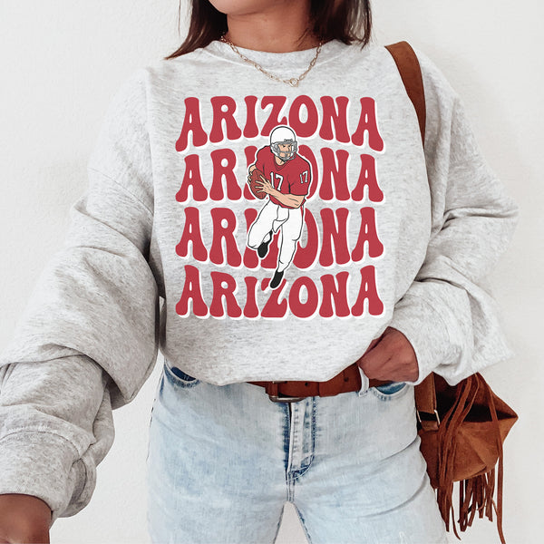 Arizona Football Crewneck Sweatshirt, The Cardinal Sweater