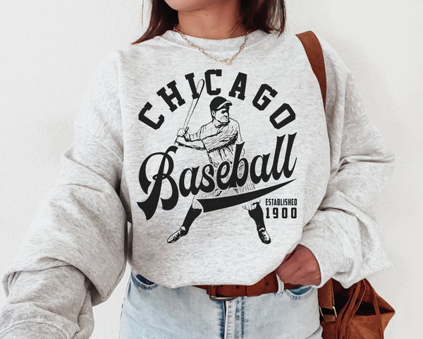 Chicago White So Baseball Crewneck Sweatshirt , The  White So Sweater