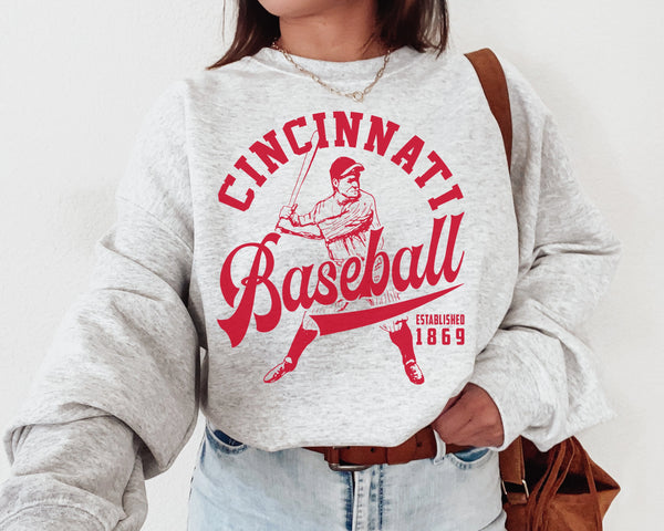 Cincinnati Baseball Crewneck Sweatshirt , The Red Sweater