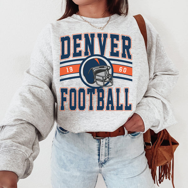 Vintage Denver Football Crewneck Sweatshirt, The Denver Sweater