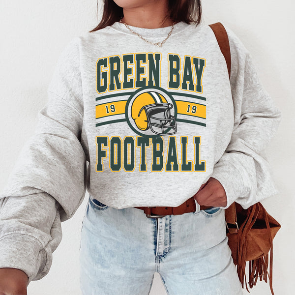 Vintage Green Bay Football Crewneck Sweatshirt, The Packer Sweater