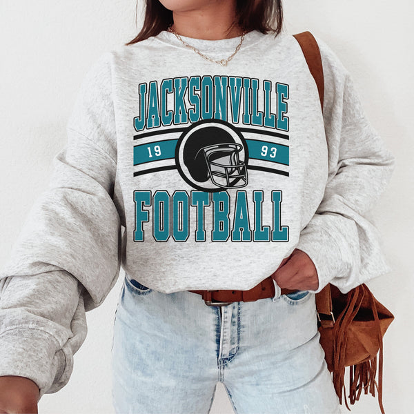 Vintage Jacksonville Football Crewneck Sweatshirt, The Jaguar Sweater