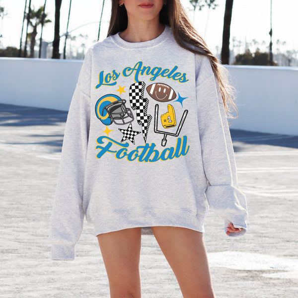 Vintage Los Angeles Football Crewneck Sweatshirt, The Rams Sweater