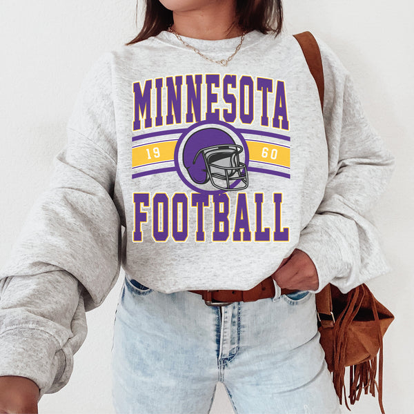 Vintage Minnesota Football Crewneck Sweatshirt, The Viking Sweater