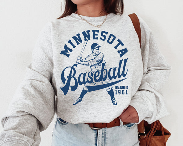 Minnesota Twin Baseball Crewneck Sweatshirt , The Twin Sweater