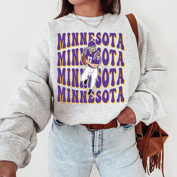 Minnesota Football Crewneck Sweatshirt, The Viking Sweater