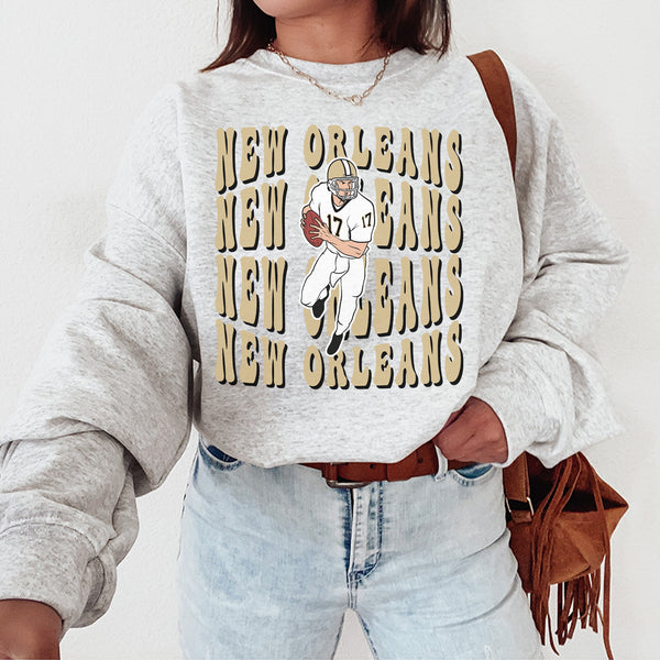 New Orleans Football Crewneck Sweatshirt, The Saint Sweater