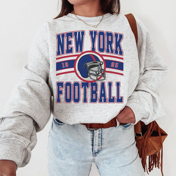 Vintage New York Football Crewneck Sweatshirt, The Giant Sweater