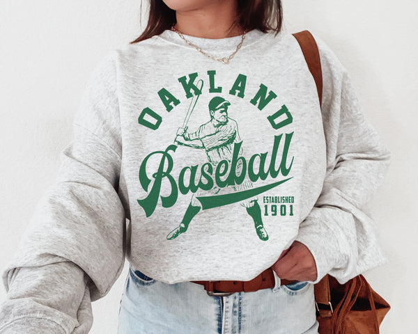 Oakland Athletic Baseball Crewneck Sweatshirt , The Athletic Sweater