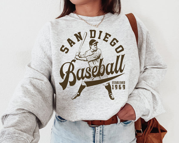 San Diego Padre Baseball Crewneck Sweatshirt , The Padre Sweater