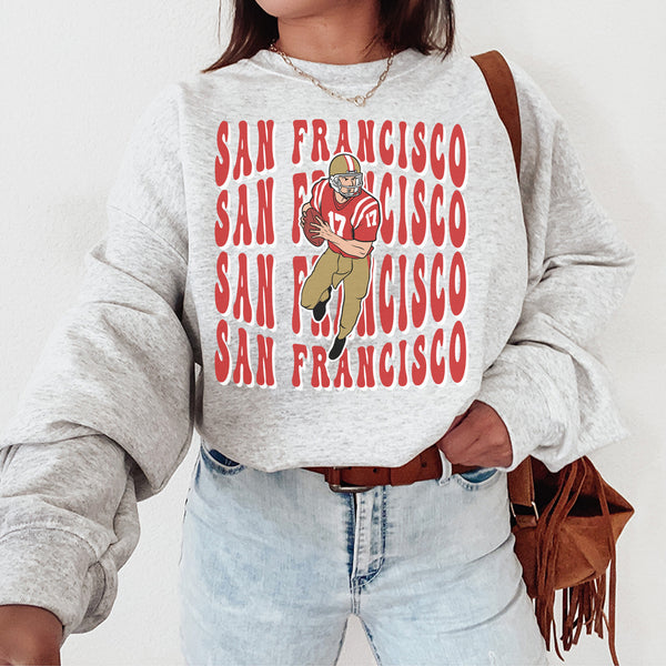 San Francisco Football Crewneck Sweatshirt, The 49er Sweater