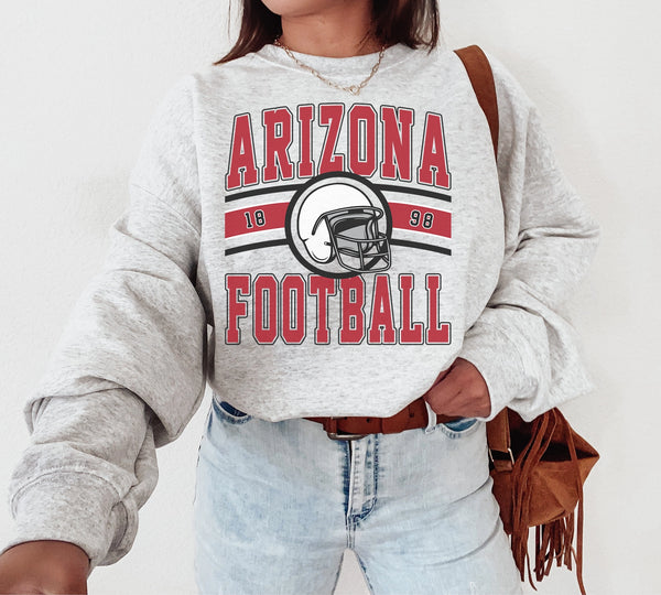 Vintage Arizona Football Crewneck Sweatshirt, The Cardinal Sweater